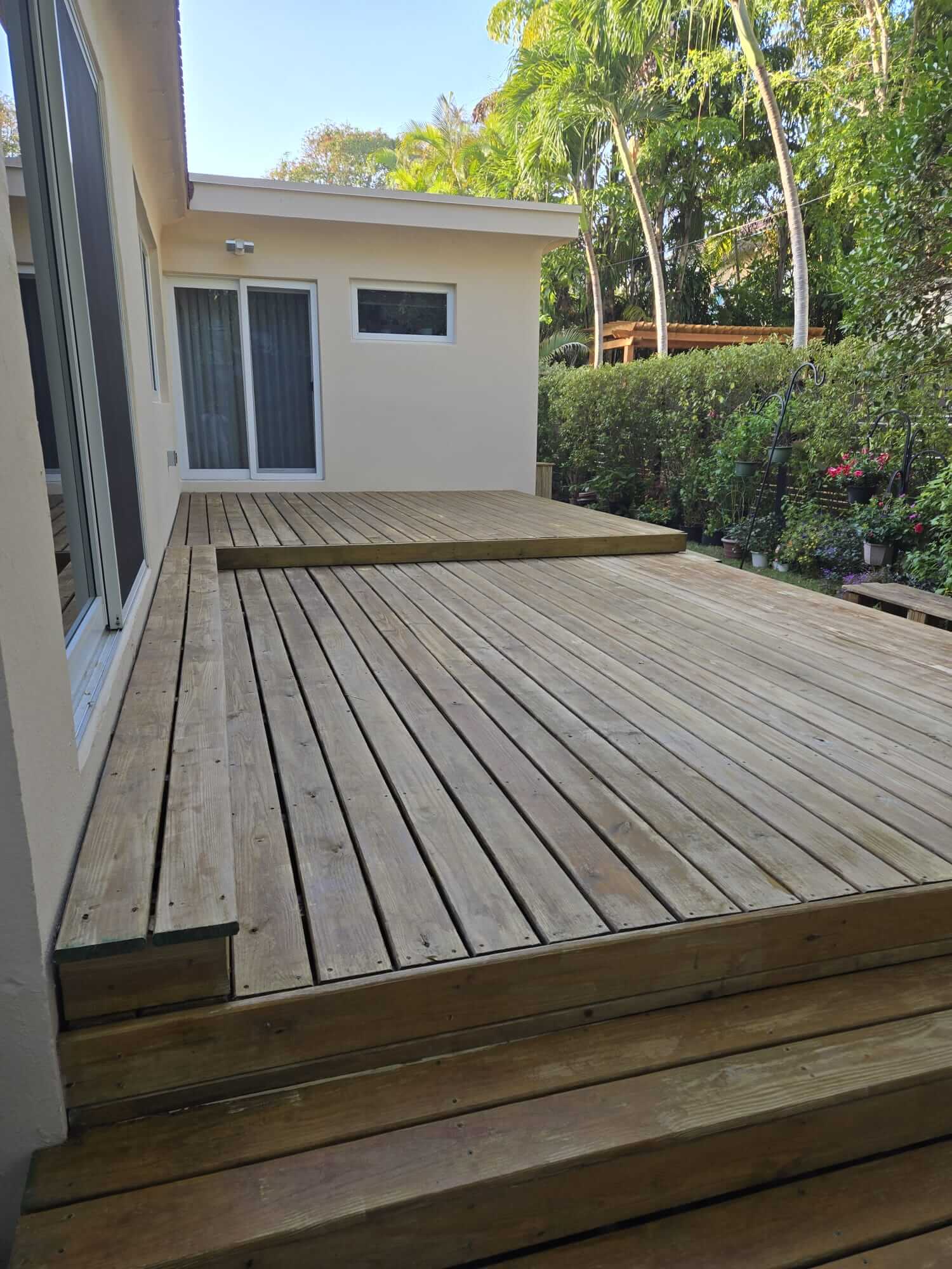 Modern Hardwood Floor Painting in Home Entrance - 1